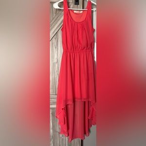 Liberty love high low summer pink dress.